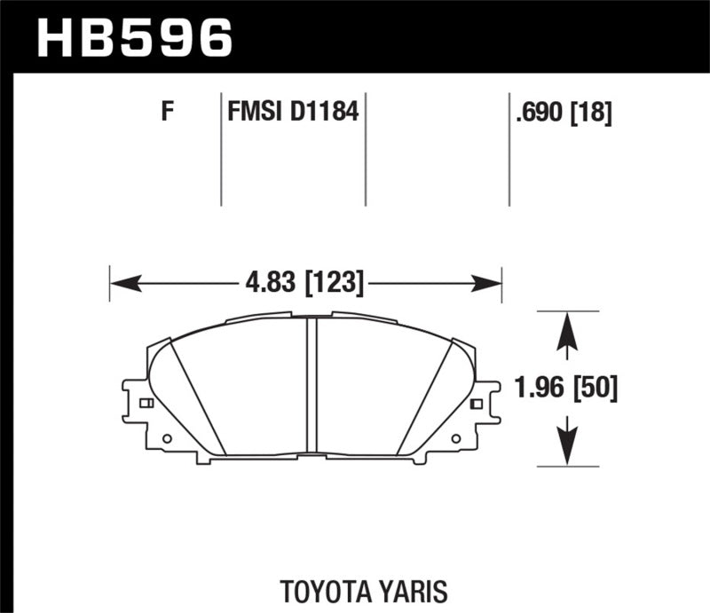 Hawk HB596F.690 HPS Street Brake Pads