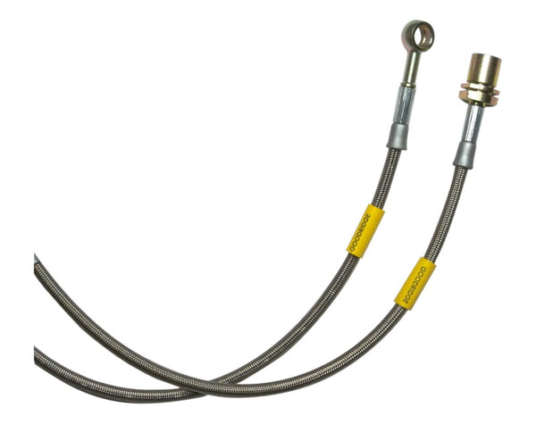 Goodridge 03-04 Dodge Dakota 4WD w/ Rear Disc Stainless Steel Brake Lines - 2in Extended Line