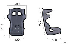 OMP HTE-R XL Racing Seat